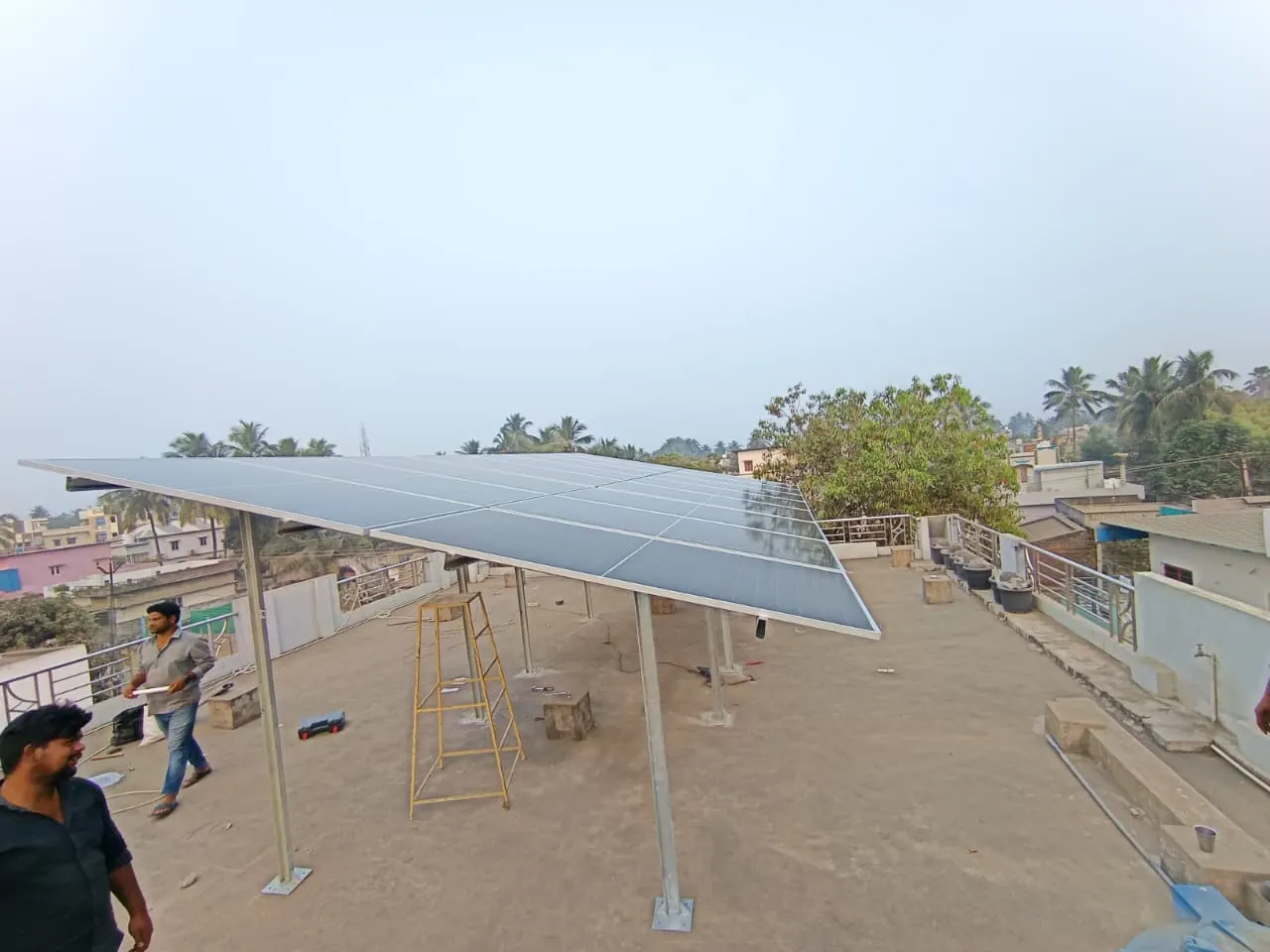 Commercial rooftop solar project installed by VMAX Energy LLP