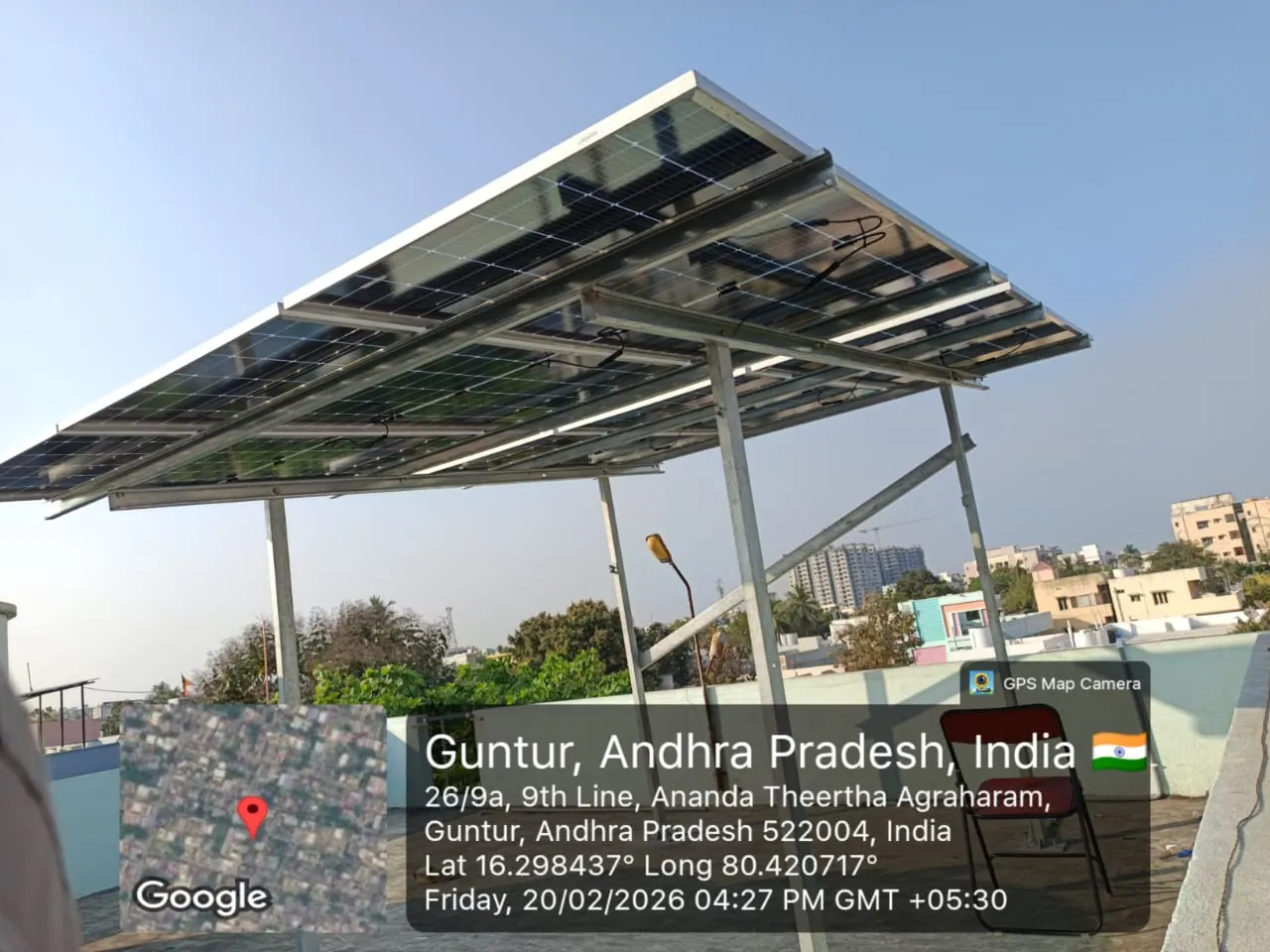 Completed rooftop solar project by VMAX Energy