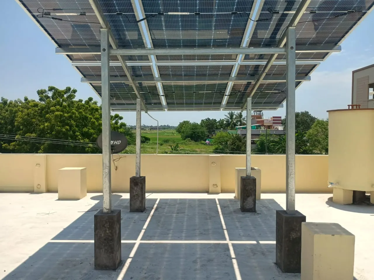 Hybrid solar rooftop system installation in Andhra Pradesh